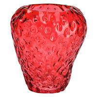 VASE  - Rot, Basics, Glas (15/16/15cm)