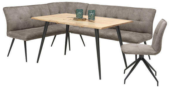 ESSTISCH in Holz, Metall 140/90/76 cm - Schwarz/Akaziefarben, Natur, Holz/Metall (140/90/76cm) - Carryhome