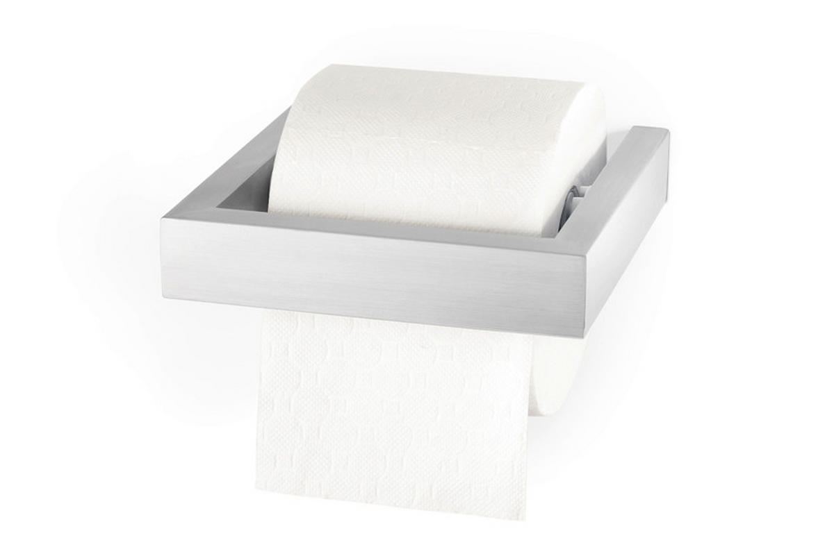 DRŽALO ZA TOALETNI PAPIR - barve nerjavečega jekla, Konvencionalno, kovina (15/15cm) - Zack