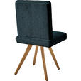 STUHL  in Chenille Holz, Textil  - Eichefarben/Dunkelblau, Design, Holz/Textil (46/94/58cm) - Dieter Knoll