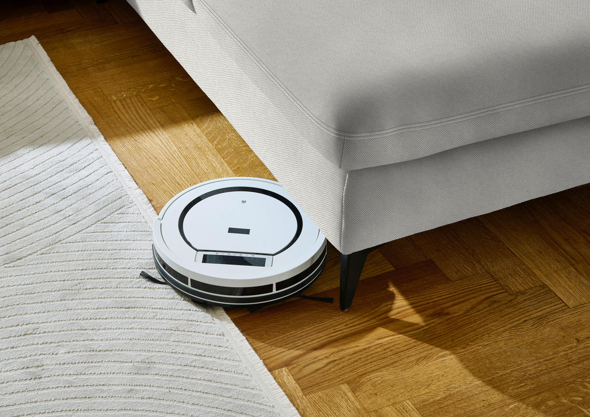 WOHNLANDSCHAFT Chenille Cappuccino  - Schwarz/Cappuccino, Design, Textil/Metall (198/364/255cm) - Beldomo Style