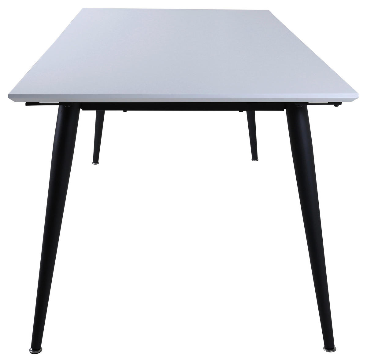 ESSTISCH rechteckig Schwarz, Weiß  - Schwarz/Weiß, Design, Kunststoff/Metall (195/90/76cm) - Livetastic