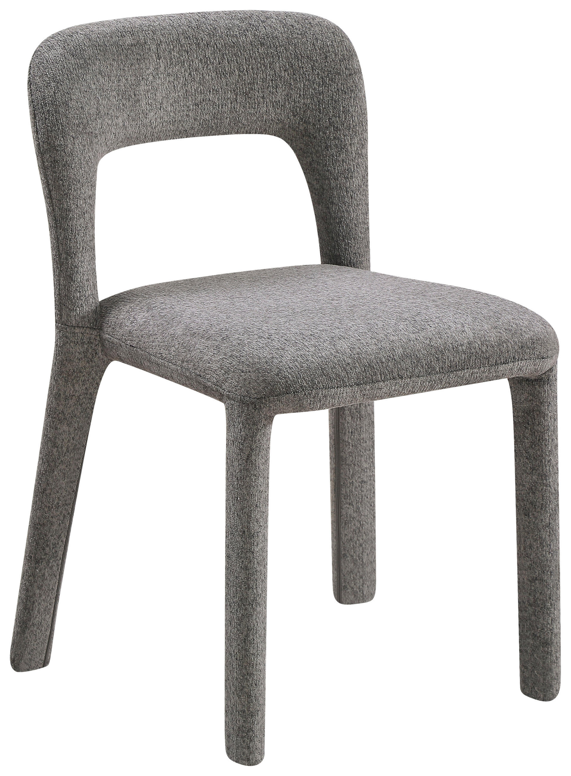 STUHL   Chenille  Grau  - Grau, MODERN, Textil/Metall (47/76/57cm) - Carryhome