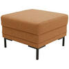 HOCKER Webstoff Messingfarben  - Messingfarben/Schwarz, Design, Textil/Metall (55/45/55cm) - LOOKS by W.Joop