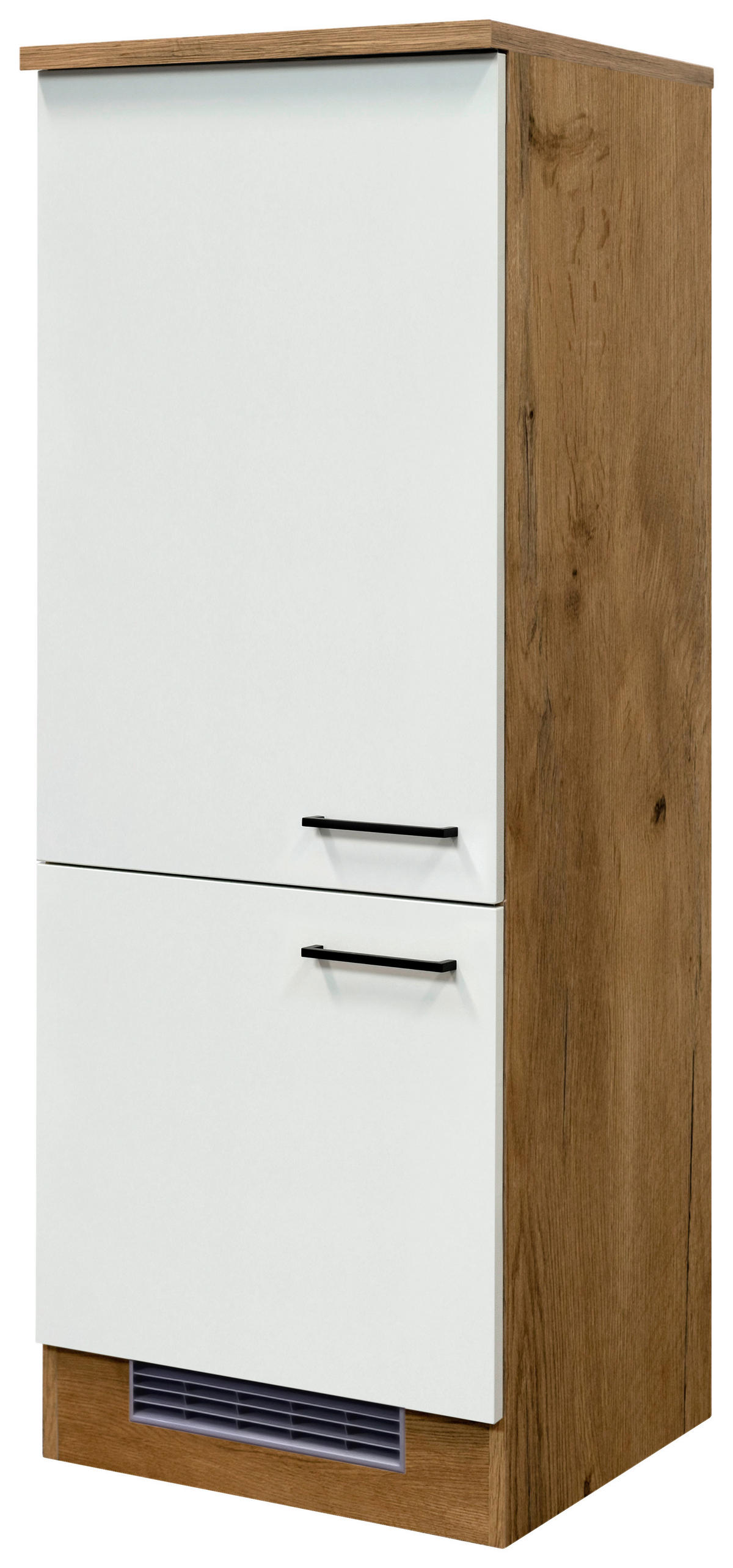 GERÄTEUMBAUSCHRANK 60/160,6/60 cm  in Eichefarben, Magnolie  - Eichefarben/Magnolie, KONVENTIONELL, Holzwerkstoff/Metall (60/160,6/60cm) - FlexWell