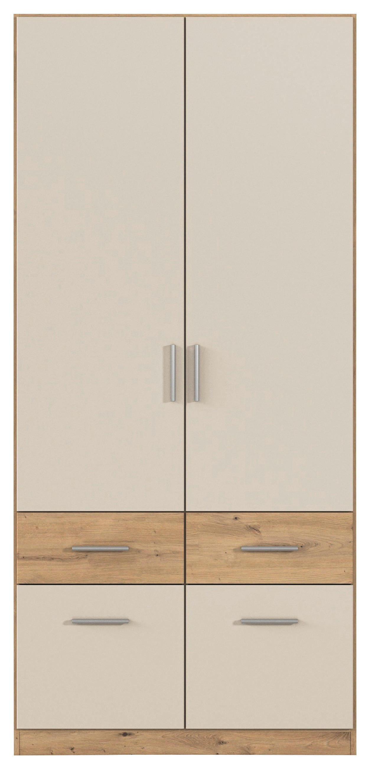 OMARA S KLASIČNIMI VRATI,  - barve aluminija, Konvencionalno, umetna masa/leseni material (91/197/54cm) - Carryhome