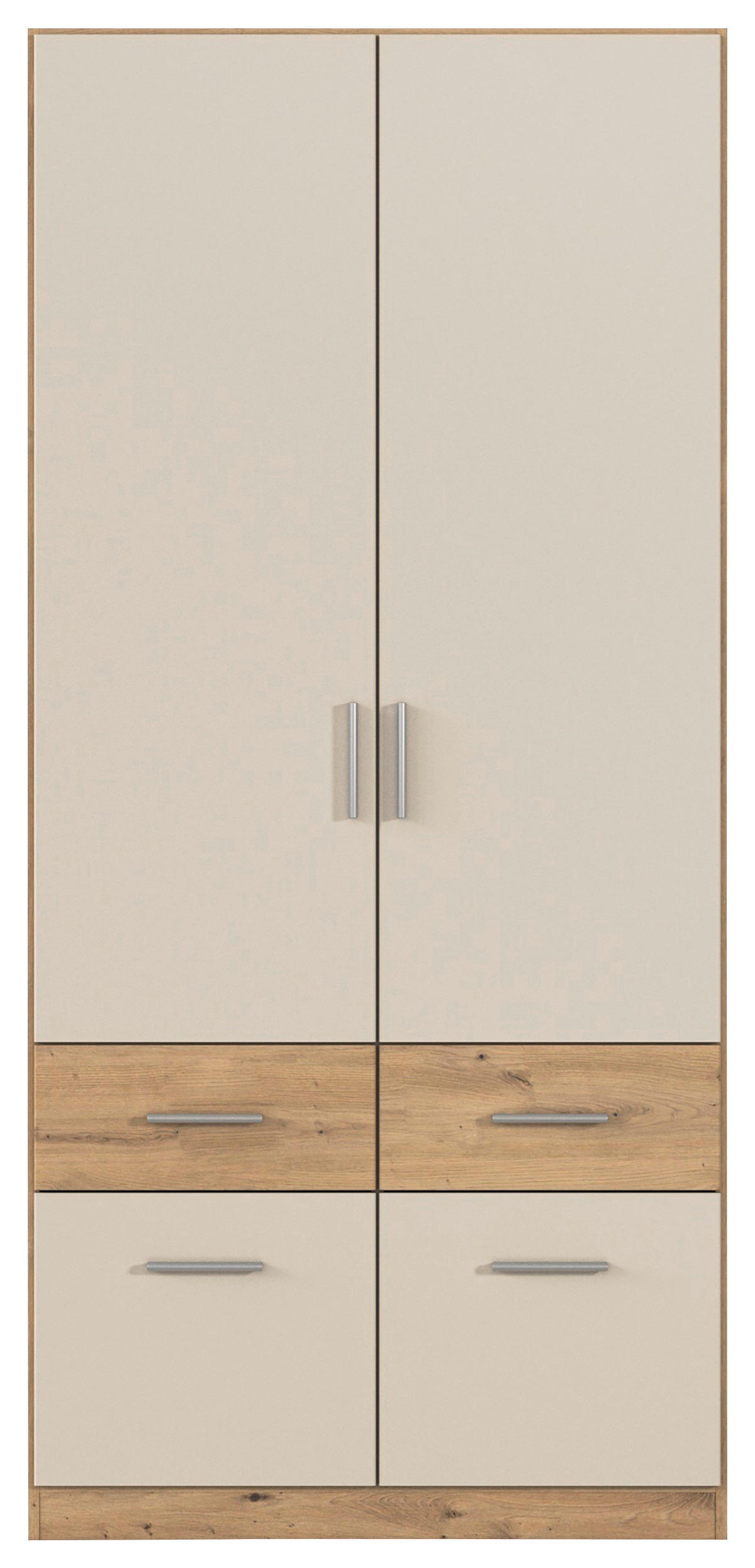 OMARA S KLASIČNIMI VRATI,  - barve aluminija, Konvencionalno, umetna masa/leseni material (91/197/54cm) - Carryhome
