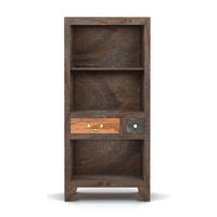 REGAL Mangoholz massiv  - LIFESTYLE, Holz/Metall (60/130/35cm) - Livetastic