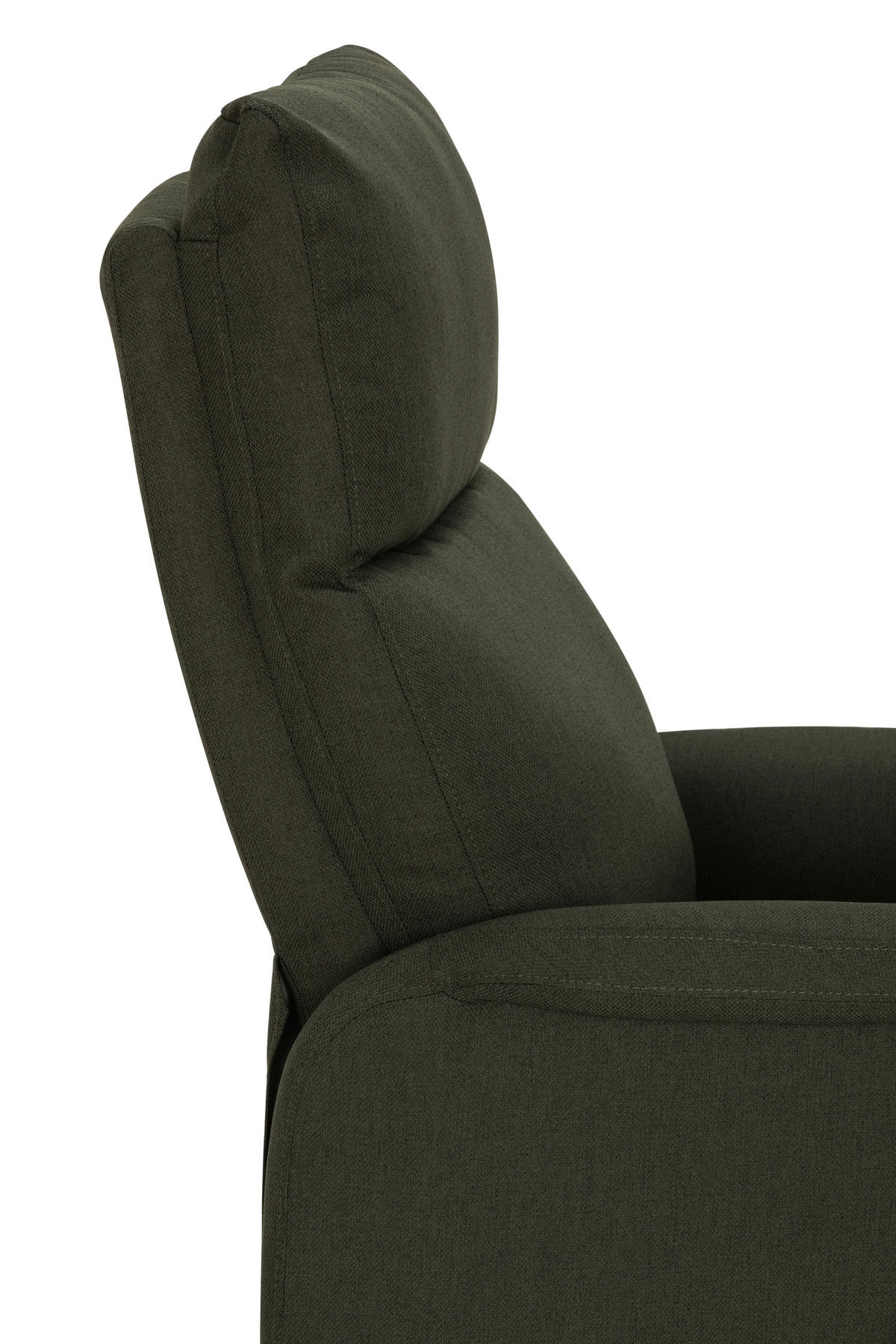 FERNSEHSESSEL Webstoff Grün  - Schwarz/Grün, KONVENTIONELL, Textil/Metall (68/103-80/93-158cm) - P & B