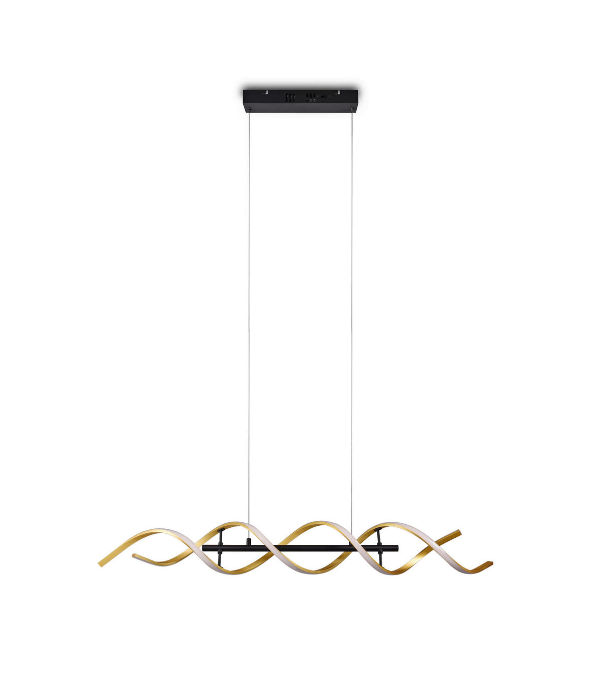 LED-HÄNGELEUCHTE 104,5/16/150 cm    - Goldfarben/Alufarben, Design, Metall (104,5/16/150cm) - Trio Leuchten