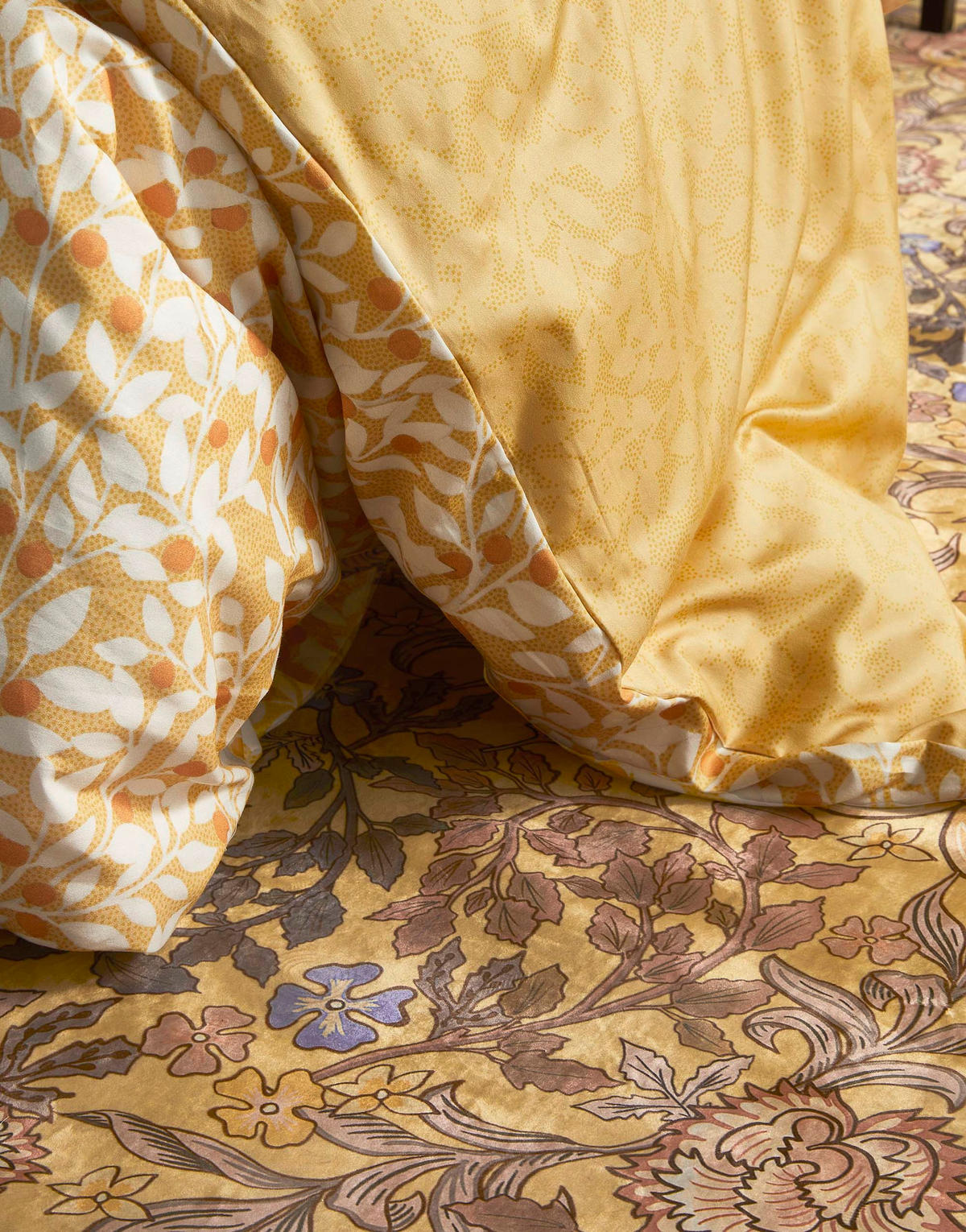 BETTWÄSCHE LENTHE Satin  - Gelb, Basics, Textil (155/220cm) - Essenza