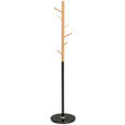 KLEIDERSTÄNDER in Naturfarben, Schwarz 36/170/36 cm   - Schwarz/Naturfarben, Basics, Holz/Kunststoff (36/170/36cm) - Carryhome