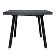 ESSTISCH 180-240/100/76 cm Nachbildung  Metall, Holzwerkstoff ausziehbar rechteckig Grau, Schwarz  - Schwarz/Grau, Design, Holzwerkstoff/Metall (180-240/100/76cm) - Carryhome