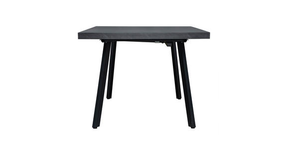 ESSTISCH 180-240/100/76 cm Nachbildung  Metall, Holzwerkstoff ausziehbar rechteckig Grau, Schwarz  - Schwarz/Grau, Design, Holzwerkstoff/Metall (180-240/100/76cm) - Carryhome