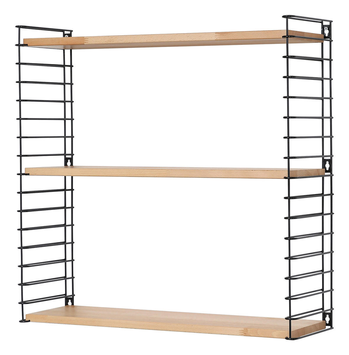 Wandregal Tomado B: 70 Cm Buchefarb. Echtholz 3 Fächer