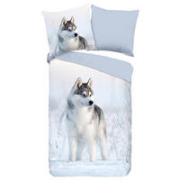 WENDEBETTWÄSCHE Sachar Renforcé 135/200 cm  - Blau/Hellblau, Natur, Textil (135/200cm)