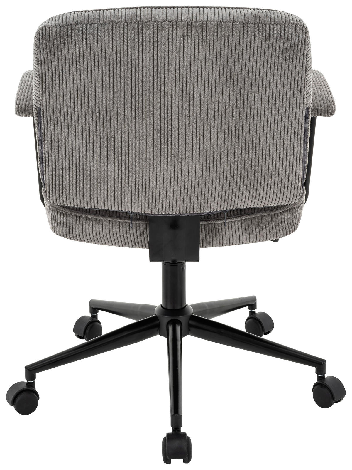 VRTLJIVI STOL kovina, tekstil siva, črna  - črna/siva, Design, kovina/umetna masa (59/78-86/58cm) - Xora