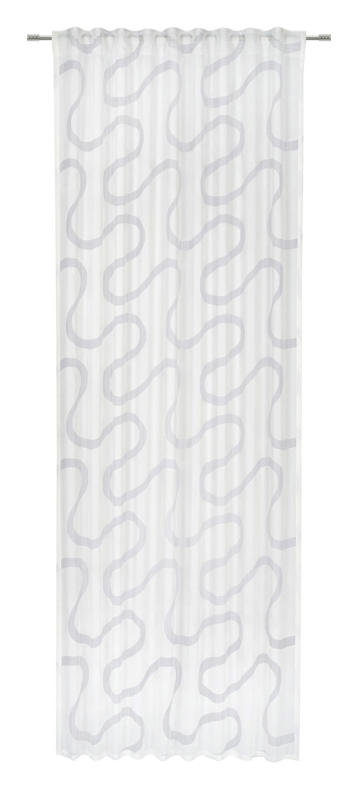 KONČANA ZAVESA  prosojno  140/280 cm   - bela, Basics, tekstil (140/280cm) - Esposa
