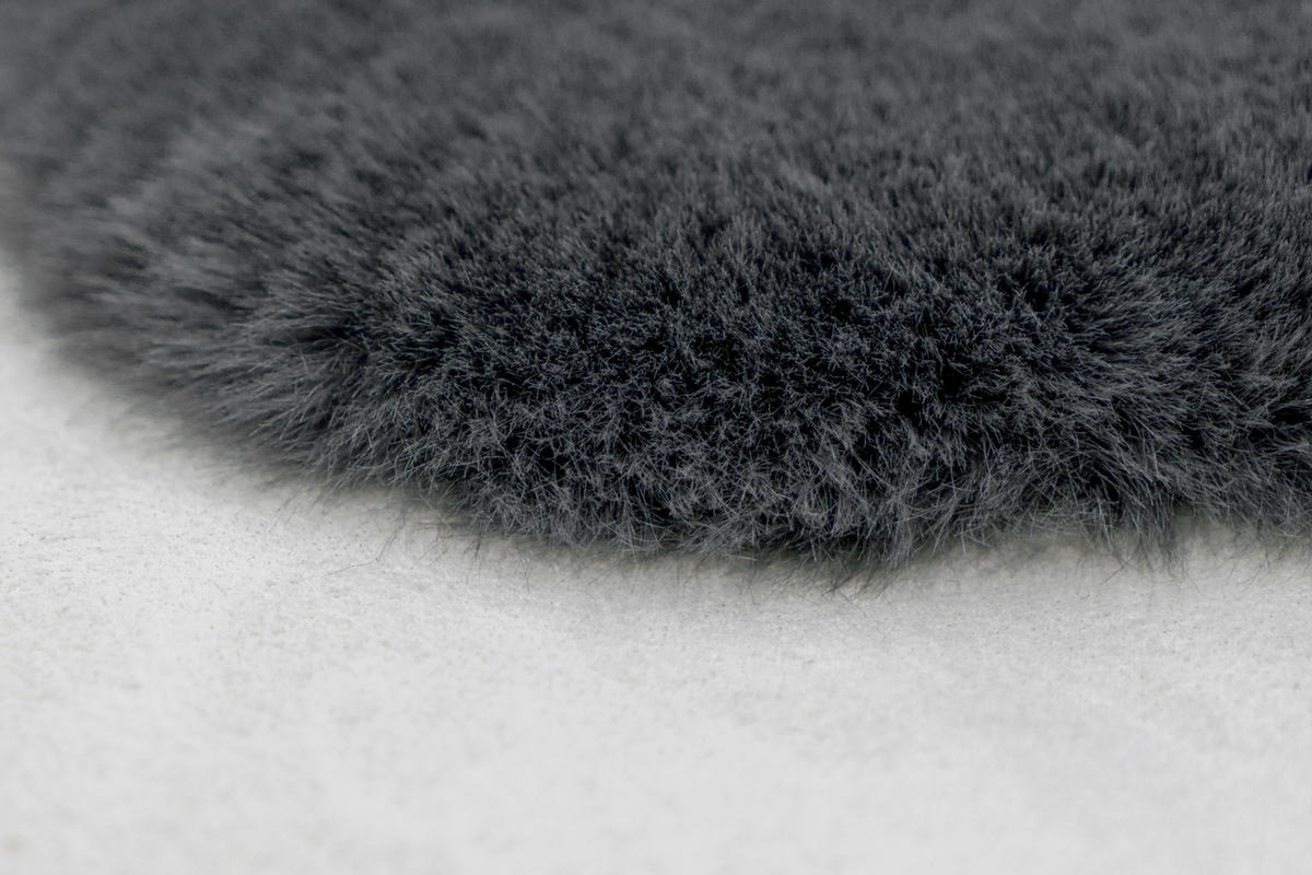 HOCHFLORTEPPICH 60/90 cm Rabbit Anthrazit  - Anthrazit, Trend, Textil (60/90cm) - Kayoom