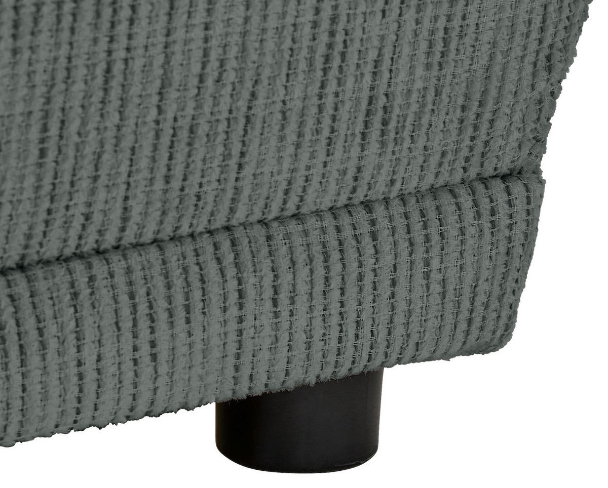 CHAISELONGUE Chenille Grau  - Schwarz/Grau, KONVENTIONELL, Kunststoff/Textil (93/73/171cm) - Carryhome