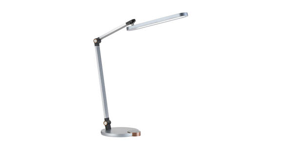 LED-SCHREIBTISCHLEUCHTE - Chromfarben/Anthrazit, Basics, Kunststoff/Metall (76cm) - Novel