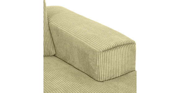 ECKSOFA  in Cord Hellgrün  285/170 cm  - Schwarz/Hellgrün, KONVENTIONELL, Textil/Metall (285/170cm) - Carryhome