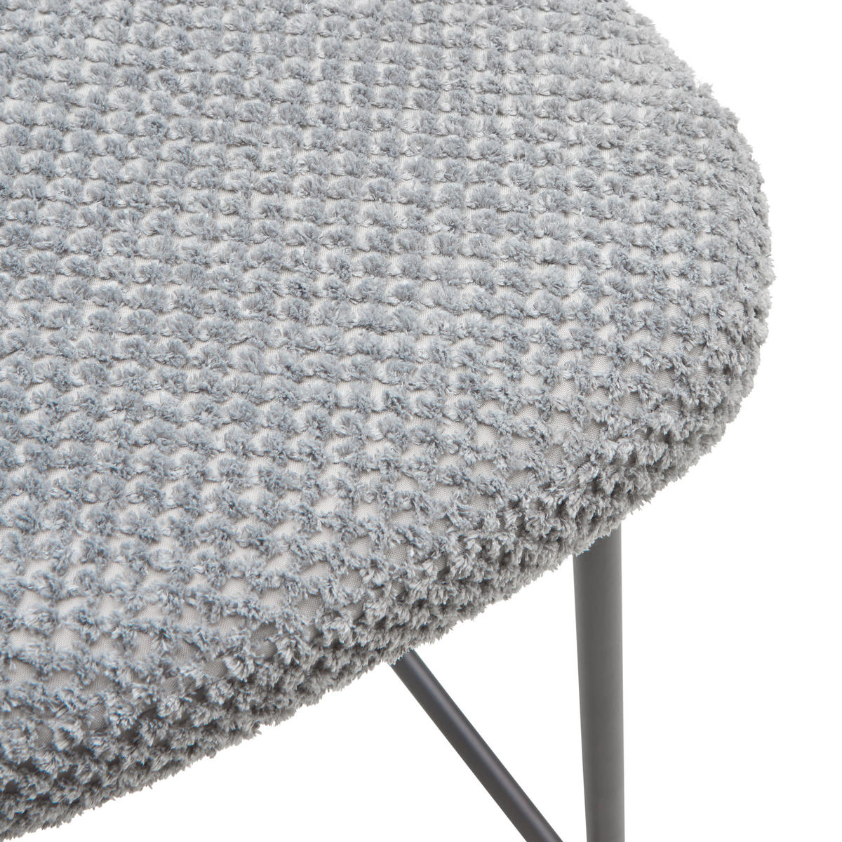 BARHOCKER in Grau  - Schwarz/Grau, LIFESTYLE, Holz/Textil (55/101/59cm) - Livetastic