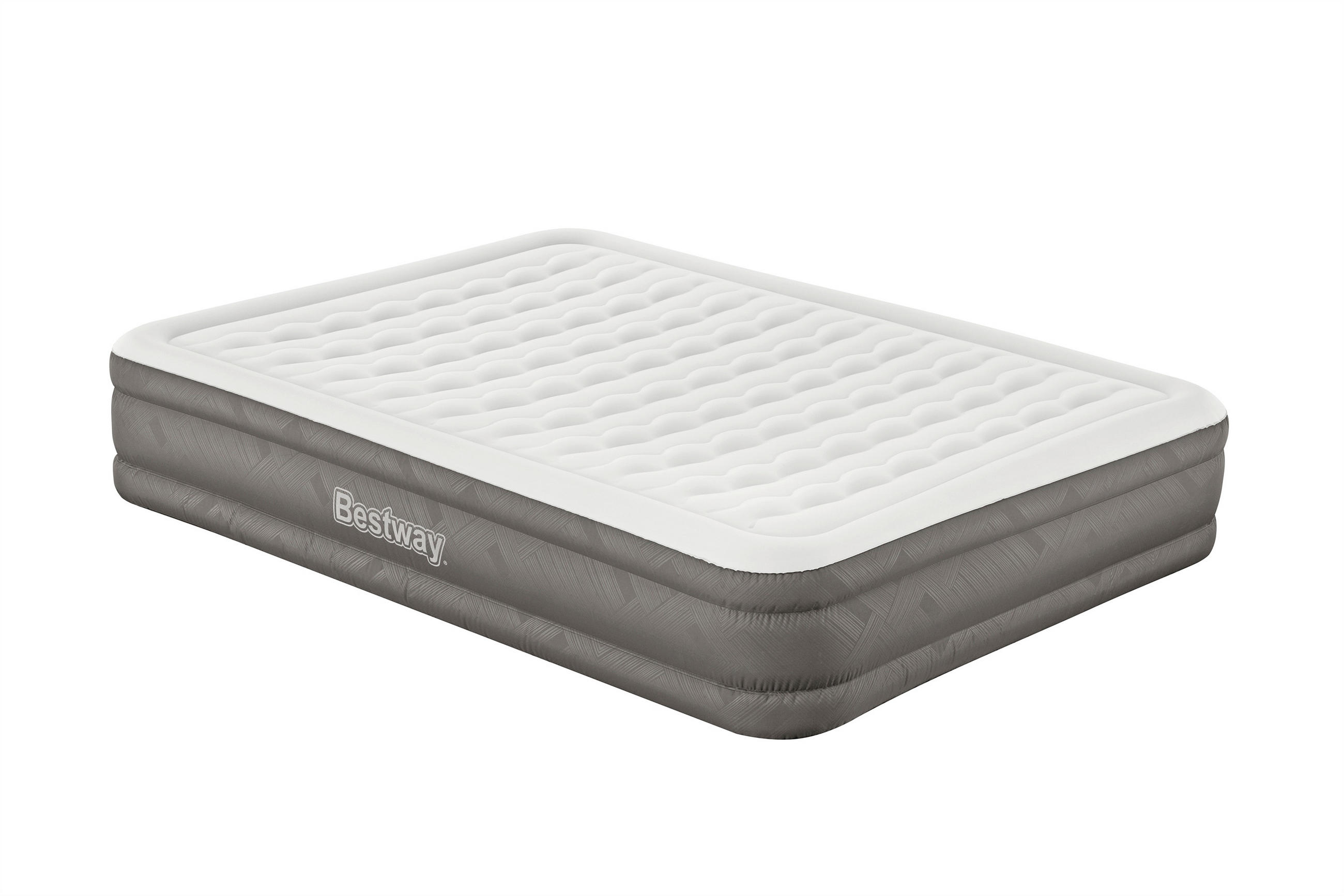 Bestway LUFTBETT Grau, Dunkelgrau 152cm × 203cm × 36cm