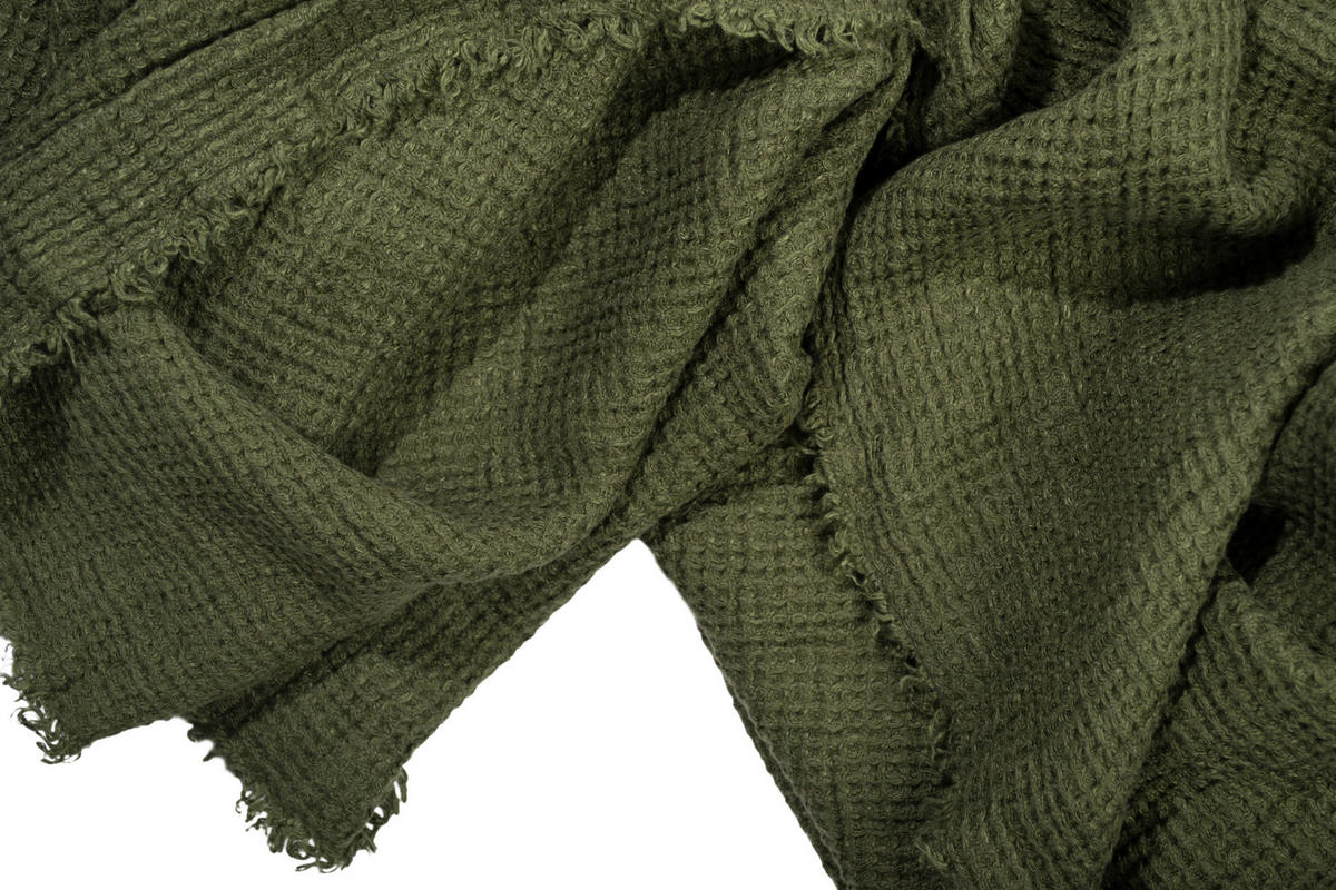 PLAID Honeybee 130/180 cm  - Dunkelgrün, Basics, Textil (130/180cm) - Zoeppritz