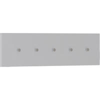 HAKENLEISTE  in Weiss  - Weiss, Design, Holzwerkstoff/Metall (100/25/5cm) - Moderano