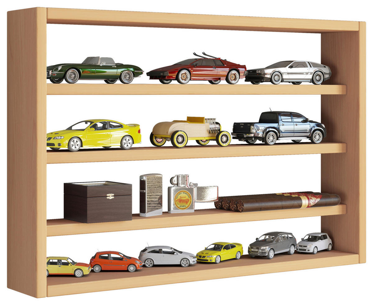 WANDREGAL 60/40/10 cm  - Buchefarben, Design, Holzwerkstoff (60/40/10cm) - MID.YOU