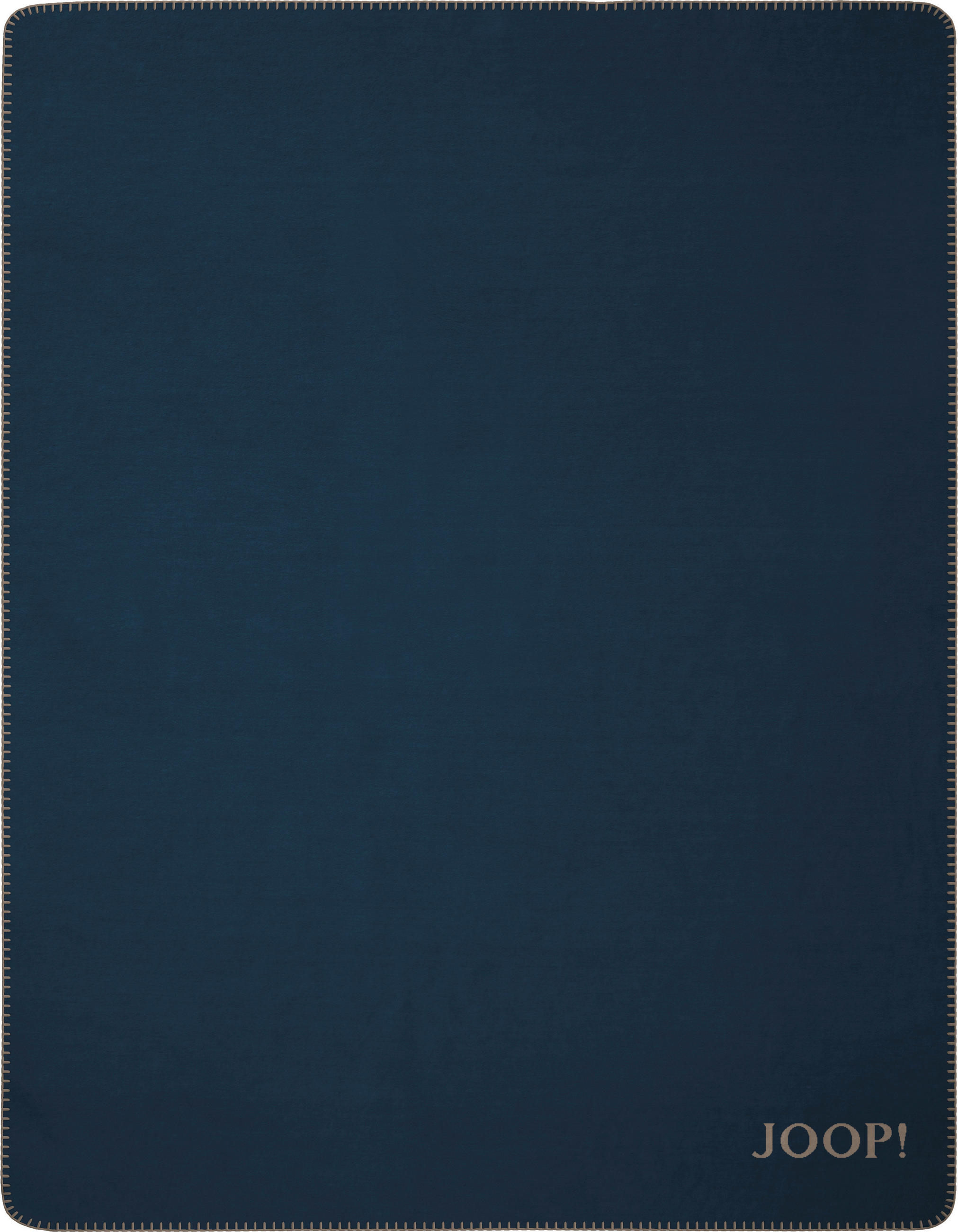 WOHNDECKE Uni Doubleface 150/200 cm  - Dunkelbraun/Dunkelblau, KONVENTIONELL, Textil (150/200cm) - Joop!