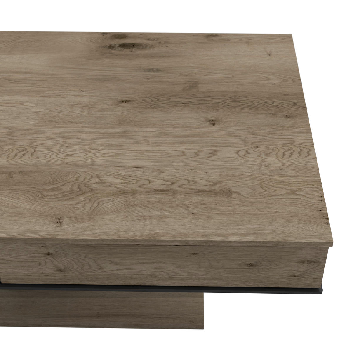COUCHTISCH in Holz, Glas 120/75/46 cm  - Eichefarben/Anthrazit, Design, Glas/Holz (120/75/46cm) - Voglauer