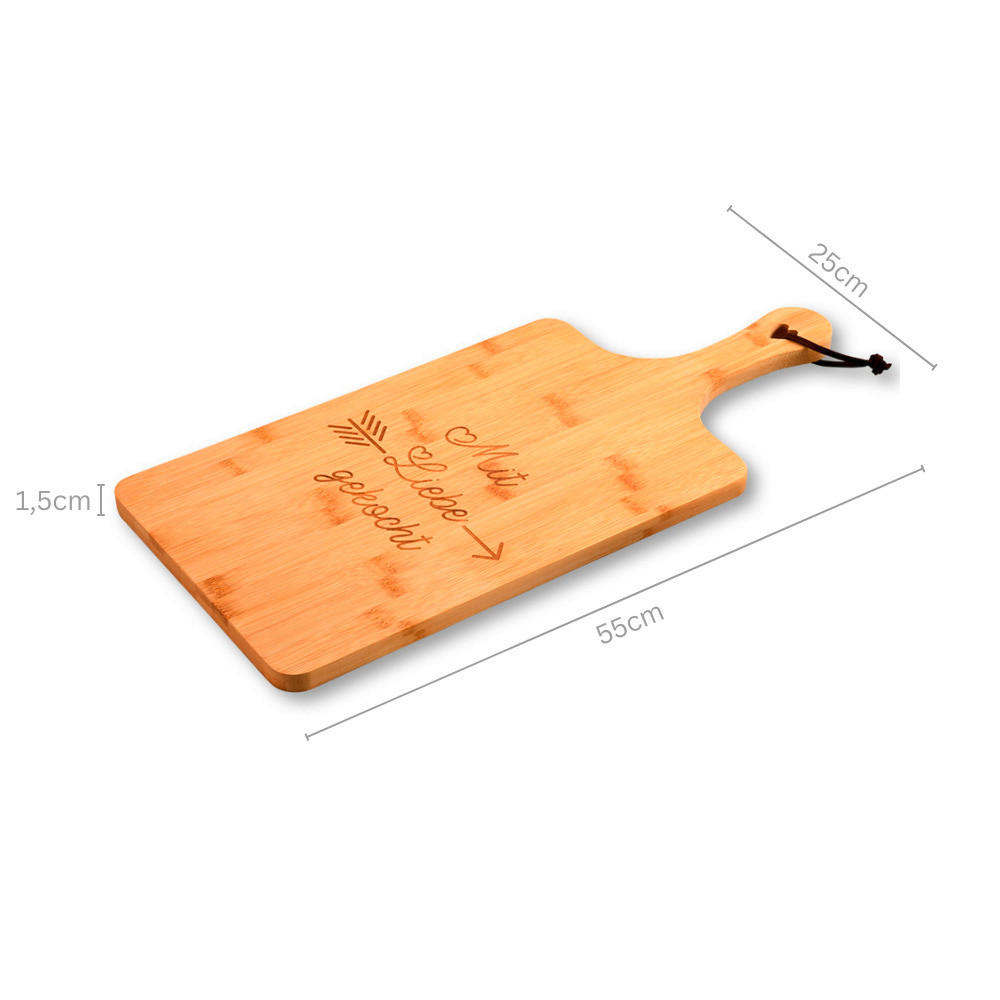 SERVIERBRETT    55/25/1,5 cm  - Hellbraun, Basics, Holz (55/25/1,5cm)