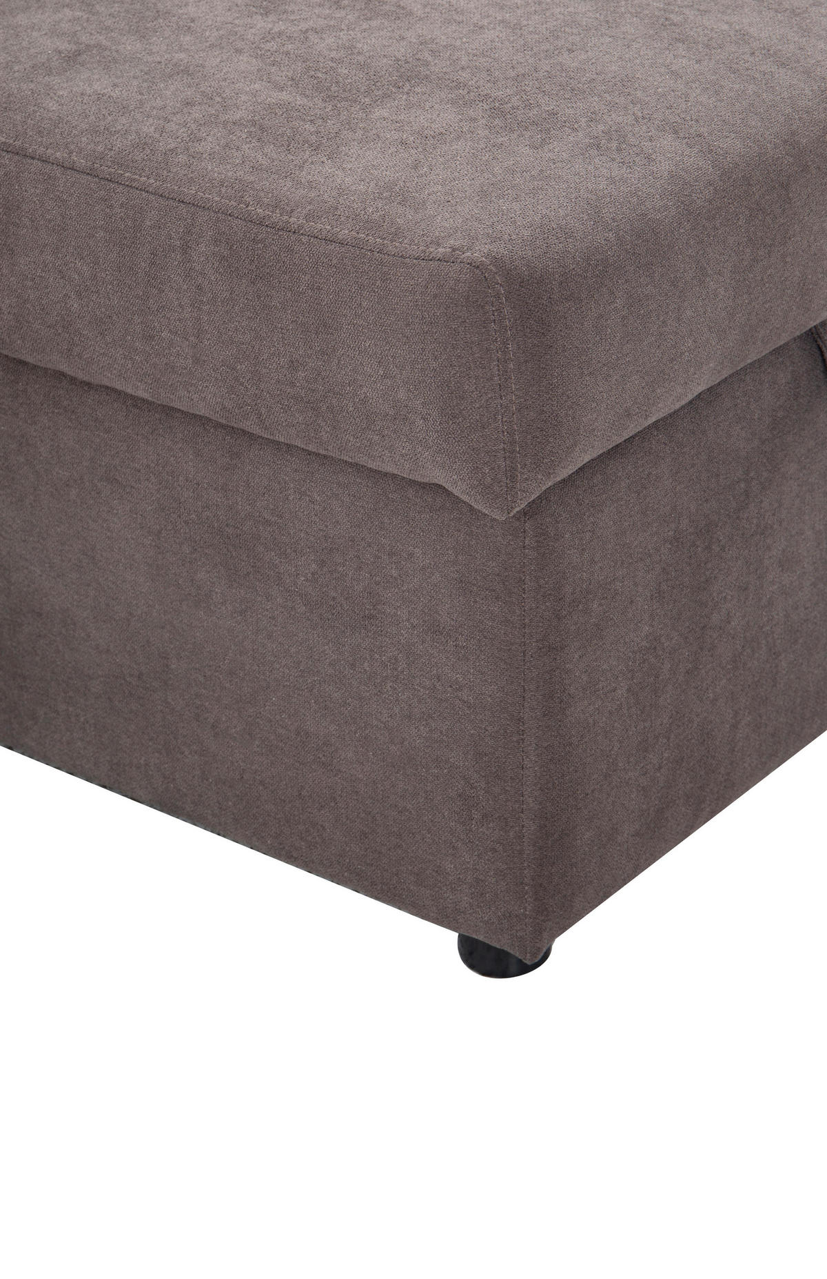 WOHNLANDSCHAFT Dunkelgrau Webstoff  - Dunkelgrau/Schwarz, Design, Holz/Kunststoff (264/88/135,5cm) - Ti'me