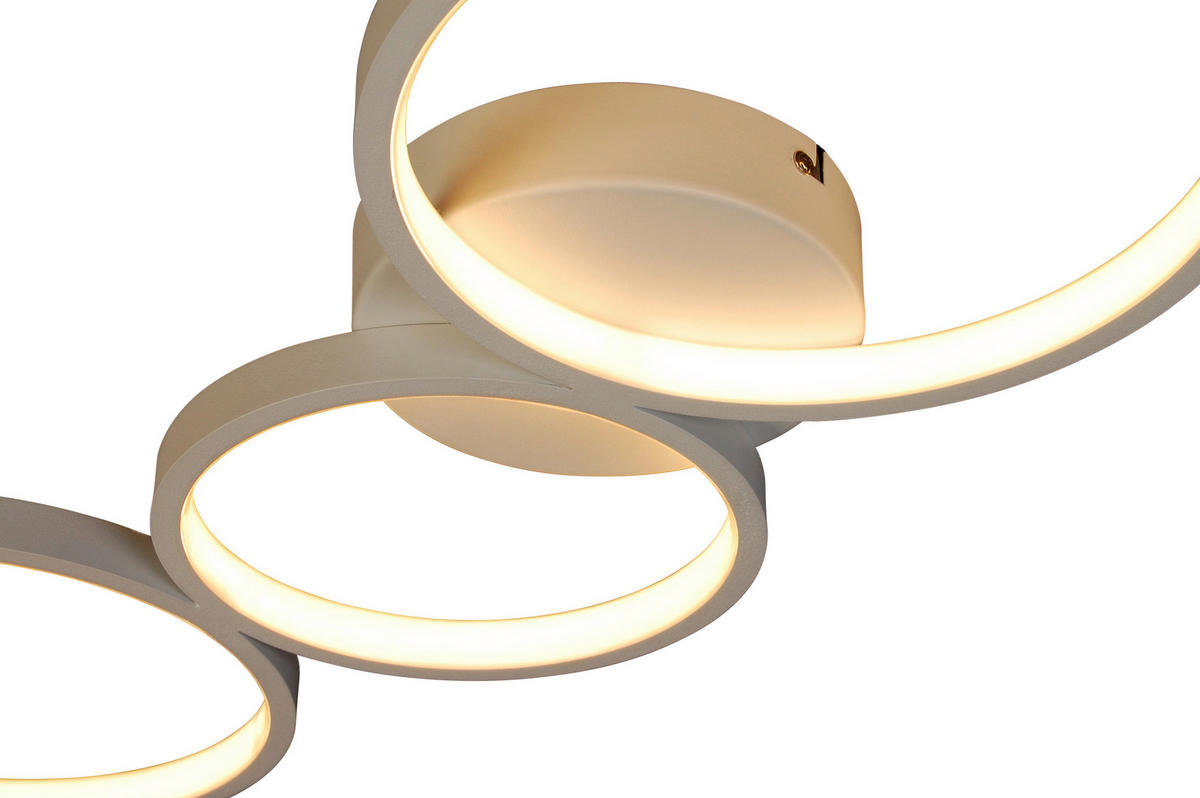 LED-DECKENLEUCHTE - Weiß, Trend, Kunststoff/Metall (87,5/37/5,5cm) - Novel