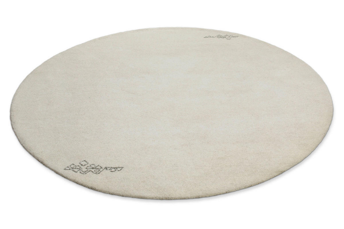 WEBTEPPICH 180 cm Hamptons Fortyfour Creme rund  - Creme, KONVENTIONELL, Textil (180cm) - WECON HOME