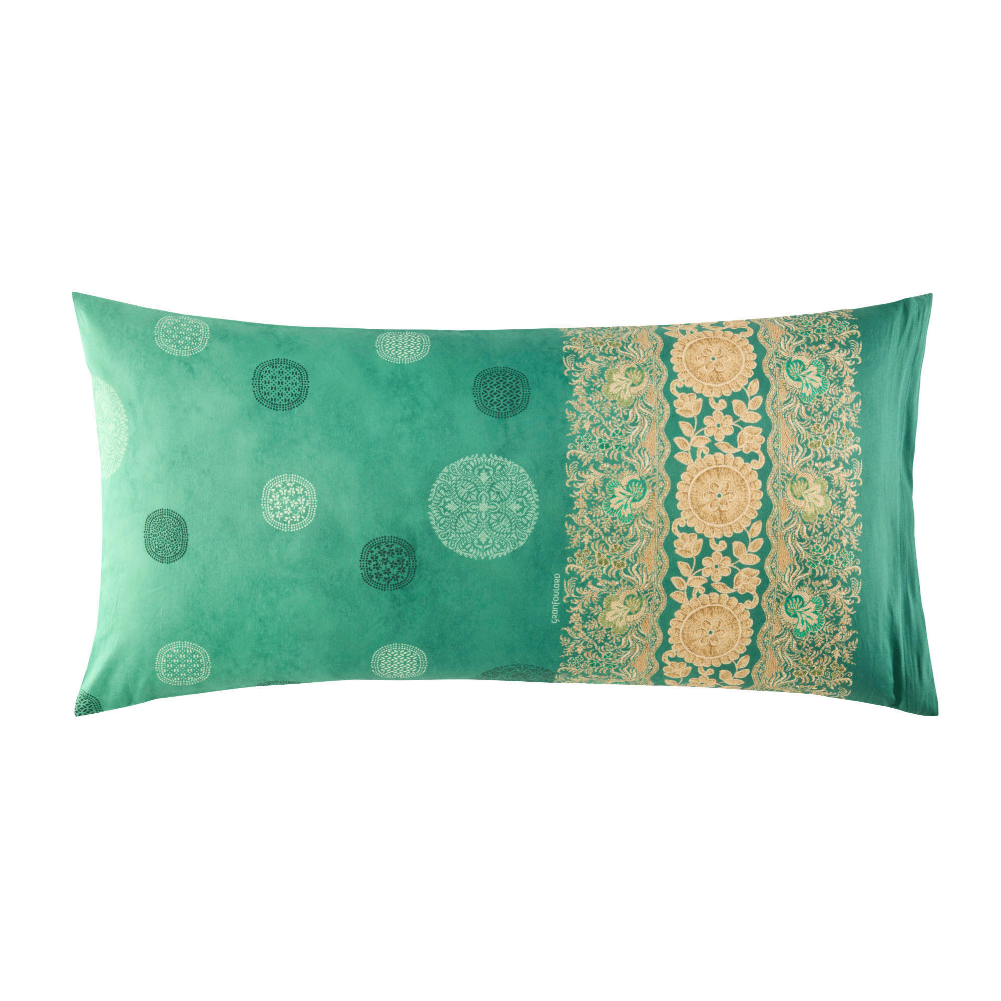 KOPFKISSENBEZUG Granfoulard 65/100 cm  - Mintgrün, Design, Textil (65/100cm) - Bassetti