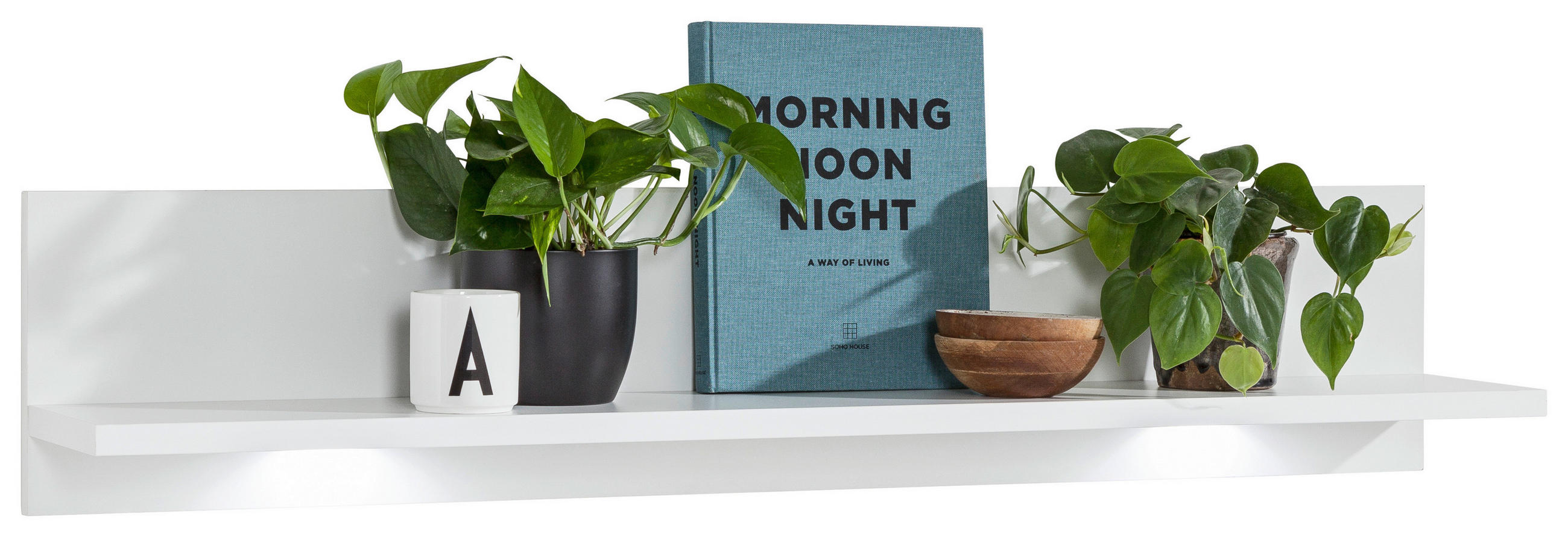 WANDBOARD Weiß  - Weiß, Design, Holzwerkstoff (120/24/21,2cm) - SetOne by Musterring