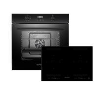 UGNSSET ASET7008800I  - svart, Trend, metall/glas (59,5/59,9/56,5cm) - Respekta