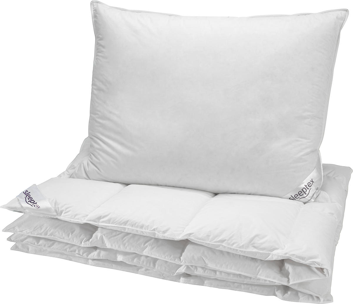 CELOROČNÁ PRIKRÝVKA, 140/200 cm, páperie - biela, Basics, textil (140/200cm) - Sleeptex