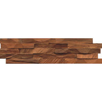 WANDVERKLEIDUNG 11 Stück  - Braun, Basics, Holz (61/15/2cm)