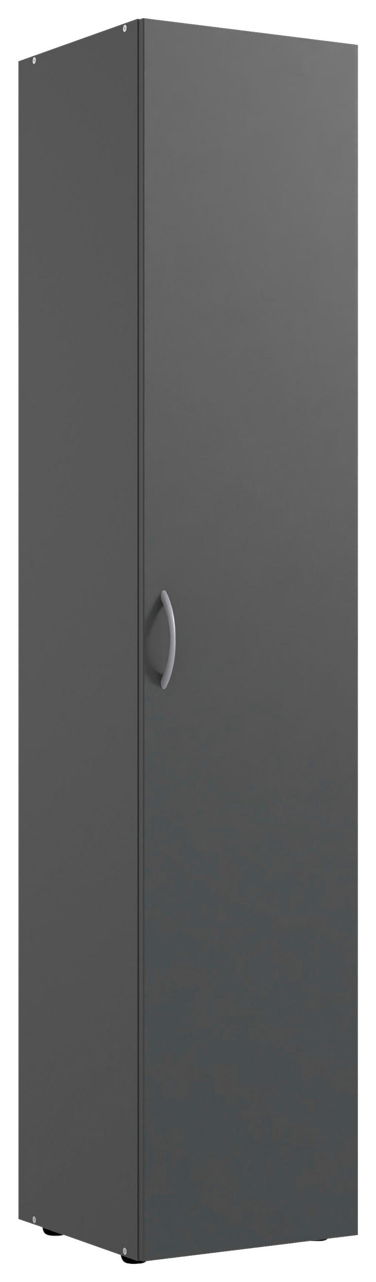 MEHRZWECKSCHRANK 30/185/40 cm  in Graphitfarben  - Alufarben/Graphitfarben, KONVENTIONELL, Holzwerkstoff/Kunststoff (30/185/40cm) - Xora