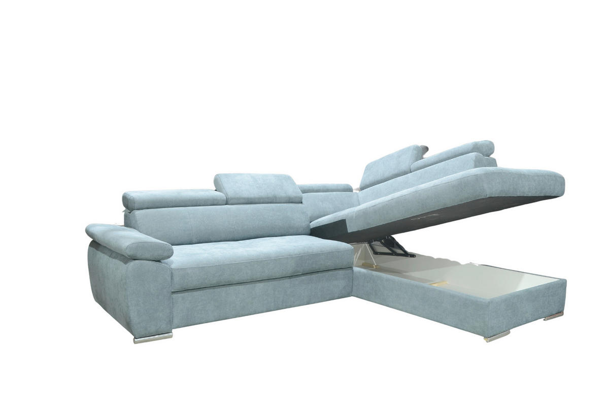 SJEDEĆA GARNITURA drvo, tekstil  siva   - siva, Moderno, drvo/tekstil (270/208cm) - Hom`in