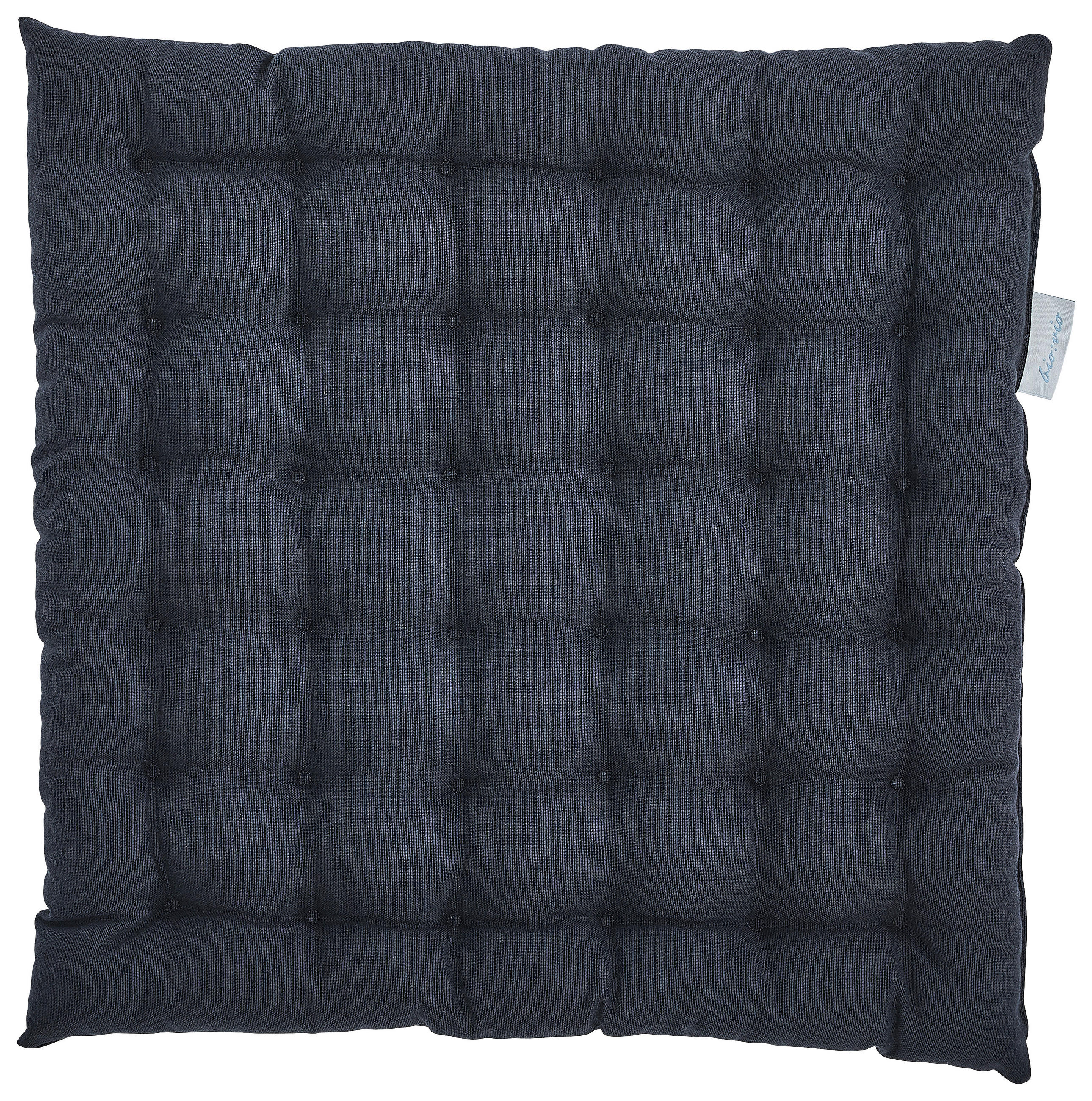 SITZKISSEN  - Anthrazit, Basics, Textil (38/38/4cm) - Bio:Vio
