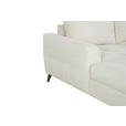 WOHNLANDSCHAFT Beige Chenille  - Beige/Schwarz, KONVENTIONELL, Textil/Metall (188/340/160cm) - Xora