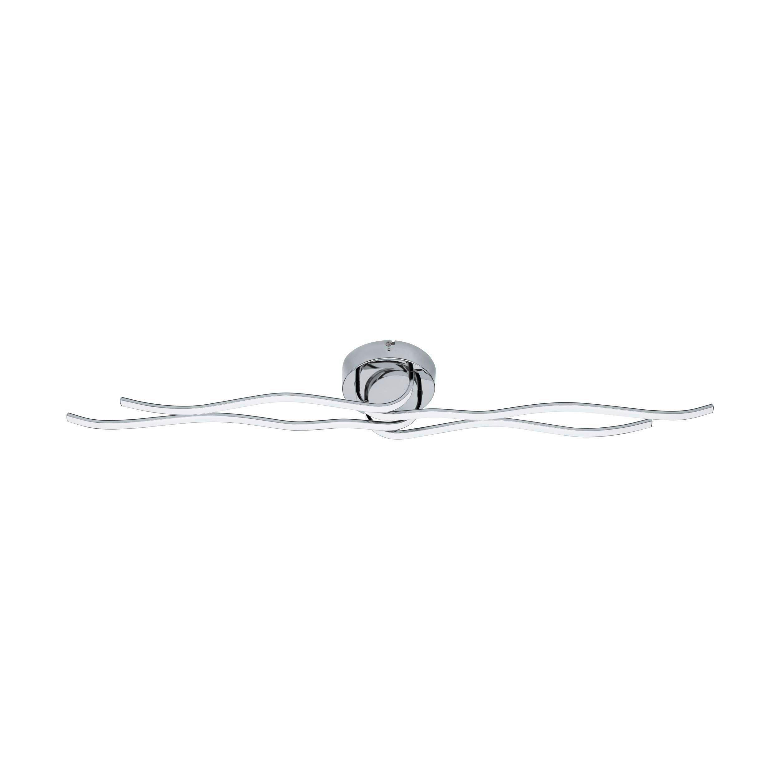 PLAFONIERĂ CU LED - alb/culoare crom, Basics, metal (185/16/12.5cm)