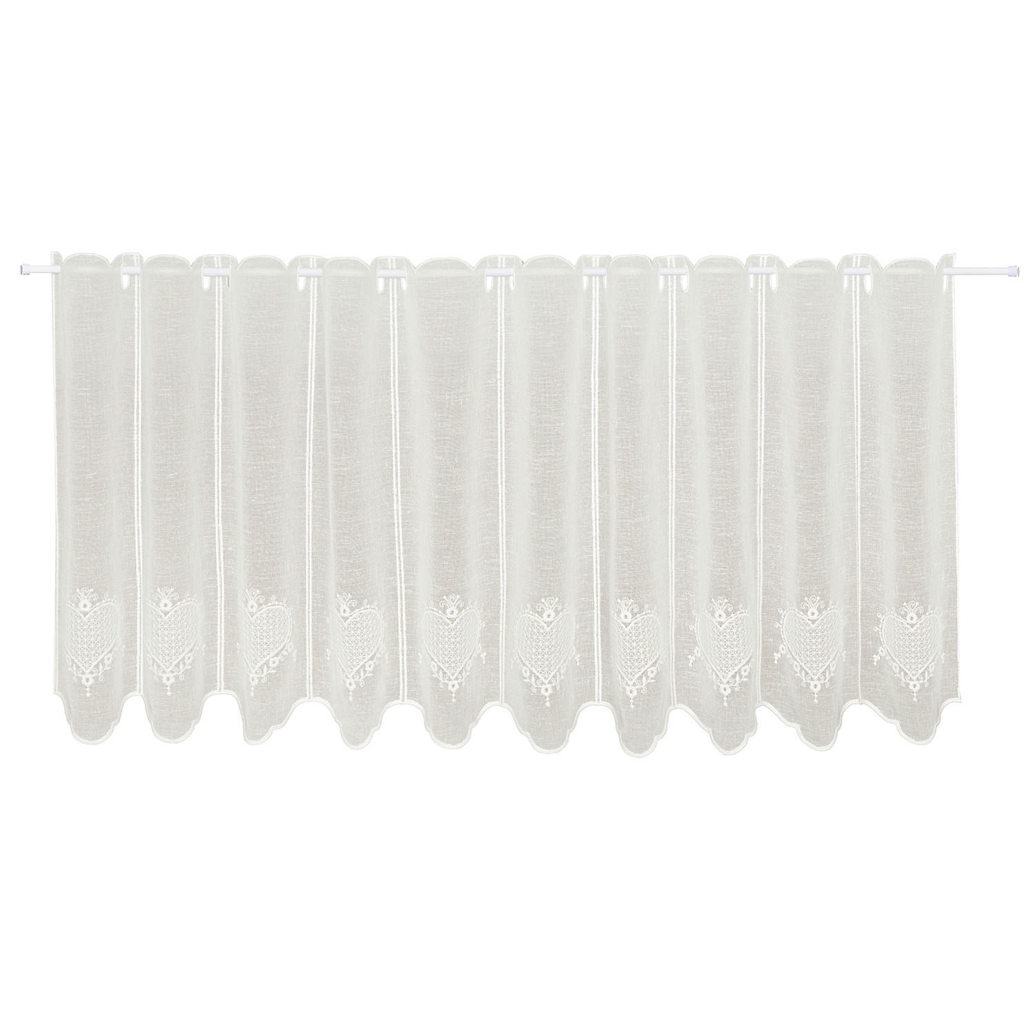 KURZGARDINE   96/35 cm   - Naturfarben, KONVENTIONELL, Textil (96/35cm)