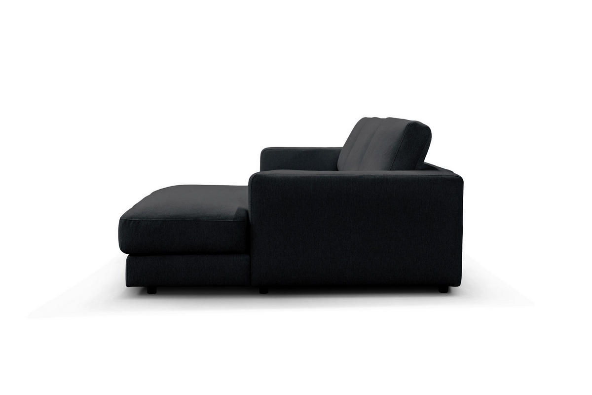 ECKSOFA VIGO Schwarz  - Schwarz, Design, Textil (303/172cm) - MID.YOU