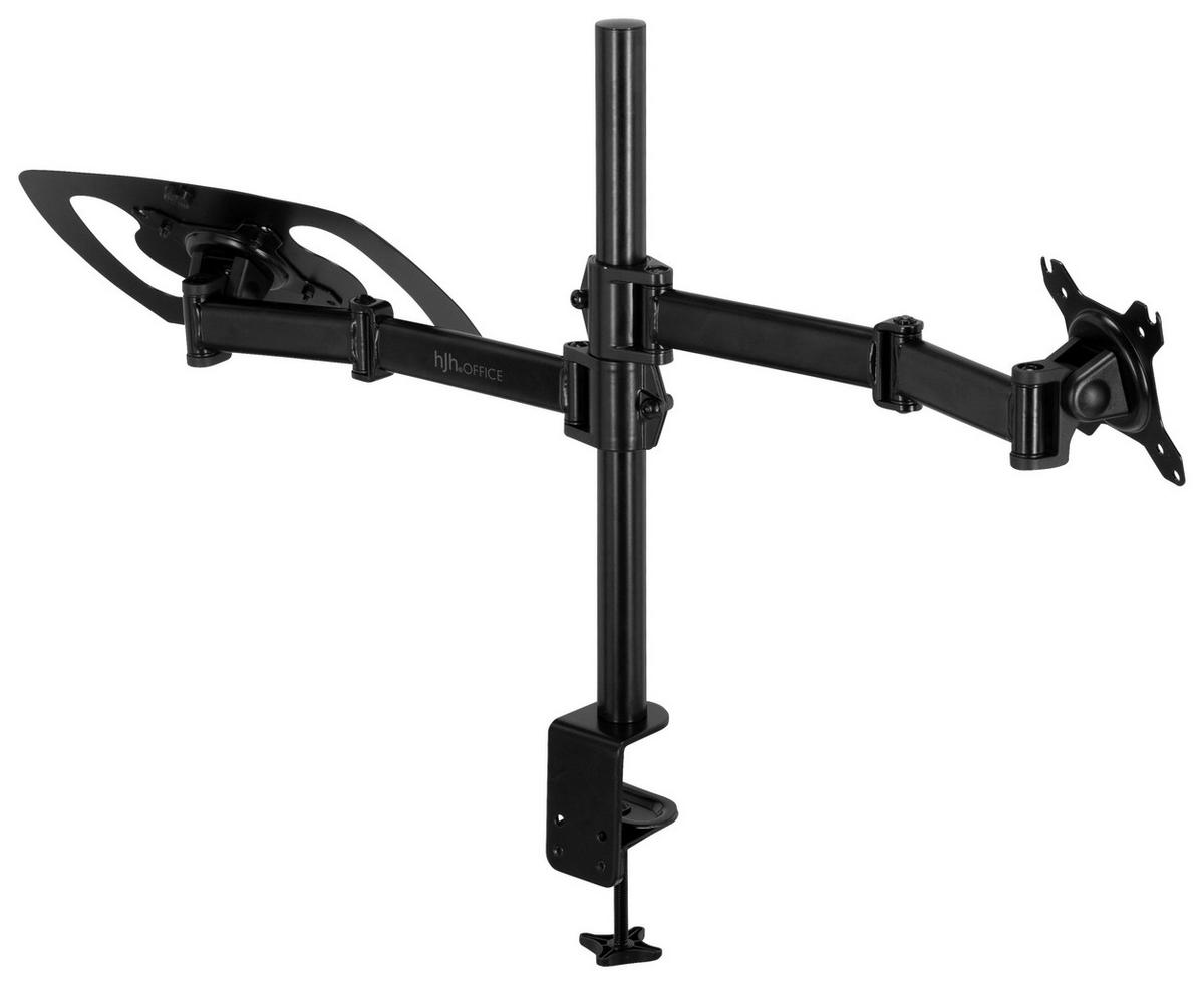 MONITOR-HALTERUNG Metall Schwarz  - Schwarz, Basics, Metall (88/60/8cm) - MID.YOU